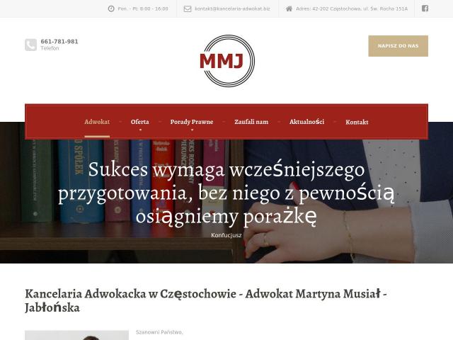 Kancelaria Adwokacka Martyna Musiał-Jabłońska